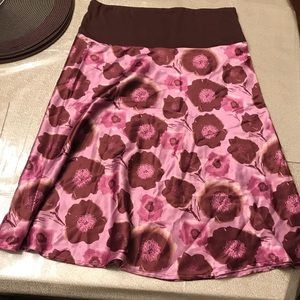 Maternity Skirt Wide Panel Silk Size Large